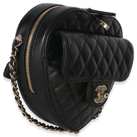 Chanel Black Quilted Lambskin CC In Love Heart Bag Handbag 4