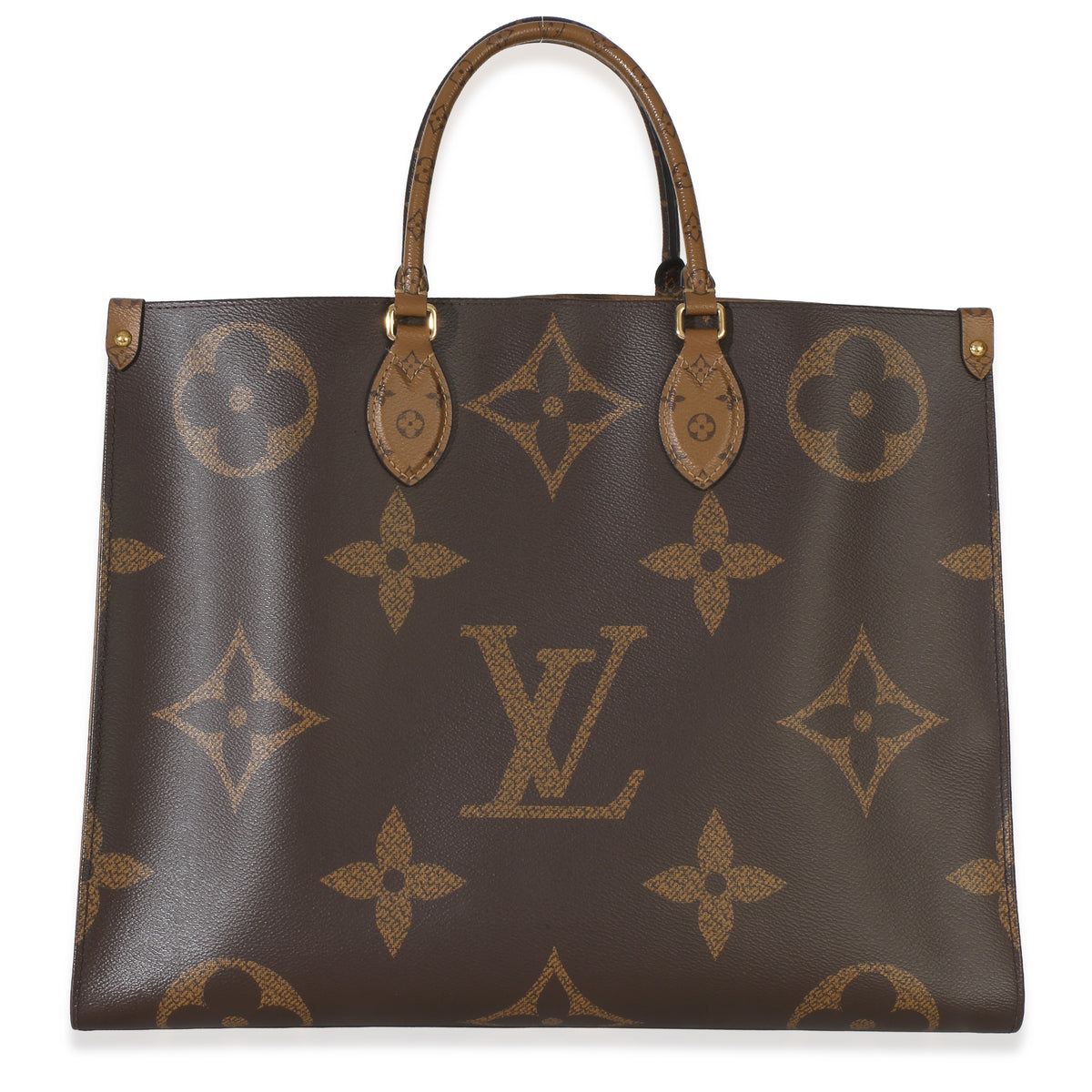 Louis Vuitton Reverse Monogram Canvas Onthego GM Handbag fv