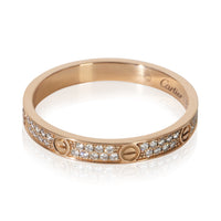 Cartier Rose Gold Diamond Mini Model Love Ring 2