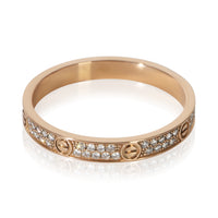 Cartier Rose Gold Diamond Mini Model Love Ring 3