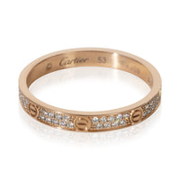 Cartier Rose Gold Diamond Mini Model Love Ring fv