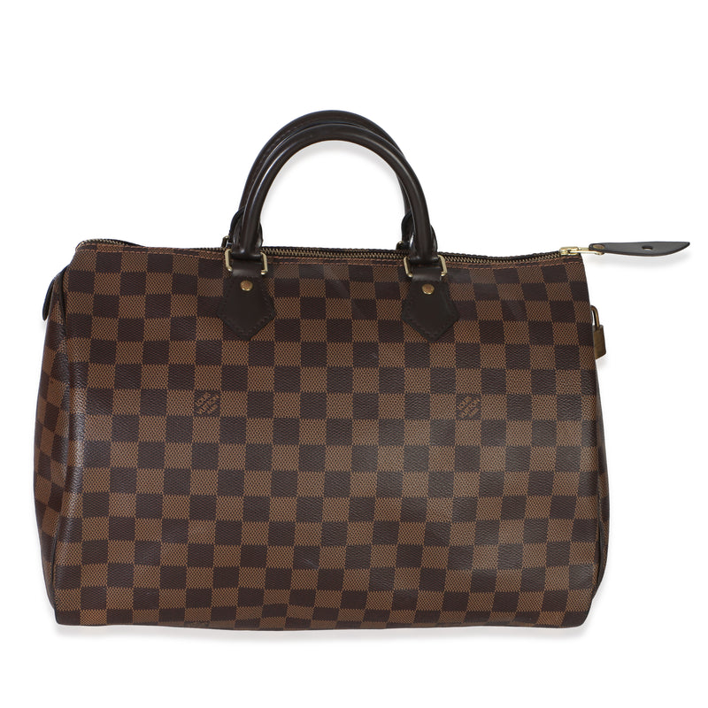 Louis Vuitton Damier Ebene Canvas Speedy 35 Handbag id