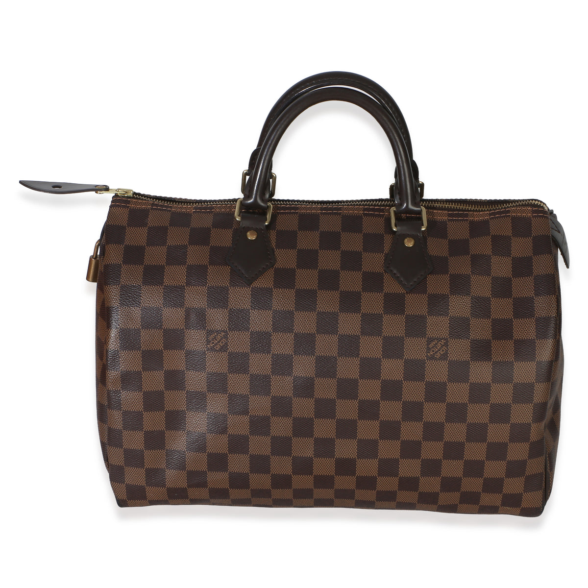 Louis Vuitton Damier Ebene Canvas Speedy 35 Handbag 4