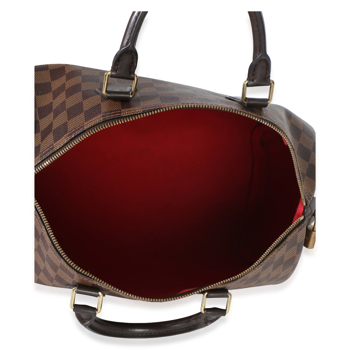 Louis Vuitton Damier Ebene Canvas Speedy 35 Handbag 8