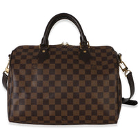 Louis Vuitton Damier Ebene Canvas Speedy Bandouliere 30 Handbag fv