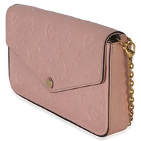 Louis Vuitton Rose Poudre Monogram Empreinte Felicie Pochette Handbag 2