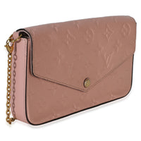 Louis Vuitton Rose Poudre Monogram Empreinte Felicie Pochette Handbag 3
