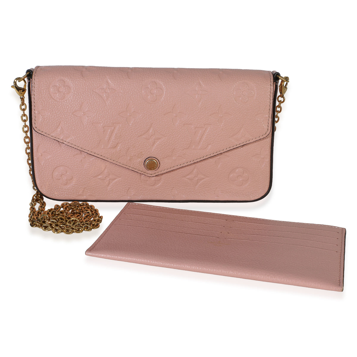 Louis Vuitton Rose Poudre Monogram Empreinte Felicie Pochette Handbag 8