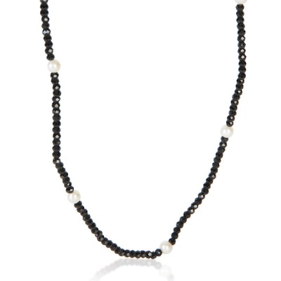 Tiffany & Co. Sterling Silver Spinel and Pearl Ziegfeld Necklace fv
