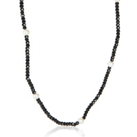 Tiffany & Co. Sterling Silver Spinel and Pearl Ziegfeld Necklace fv
