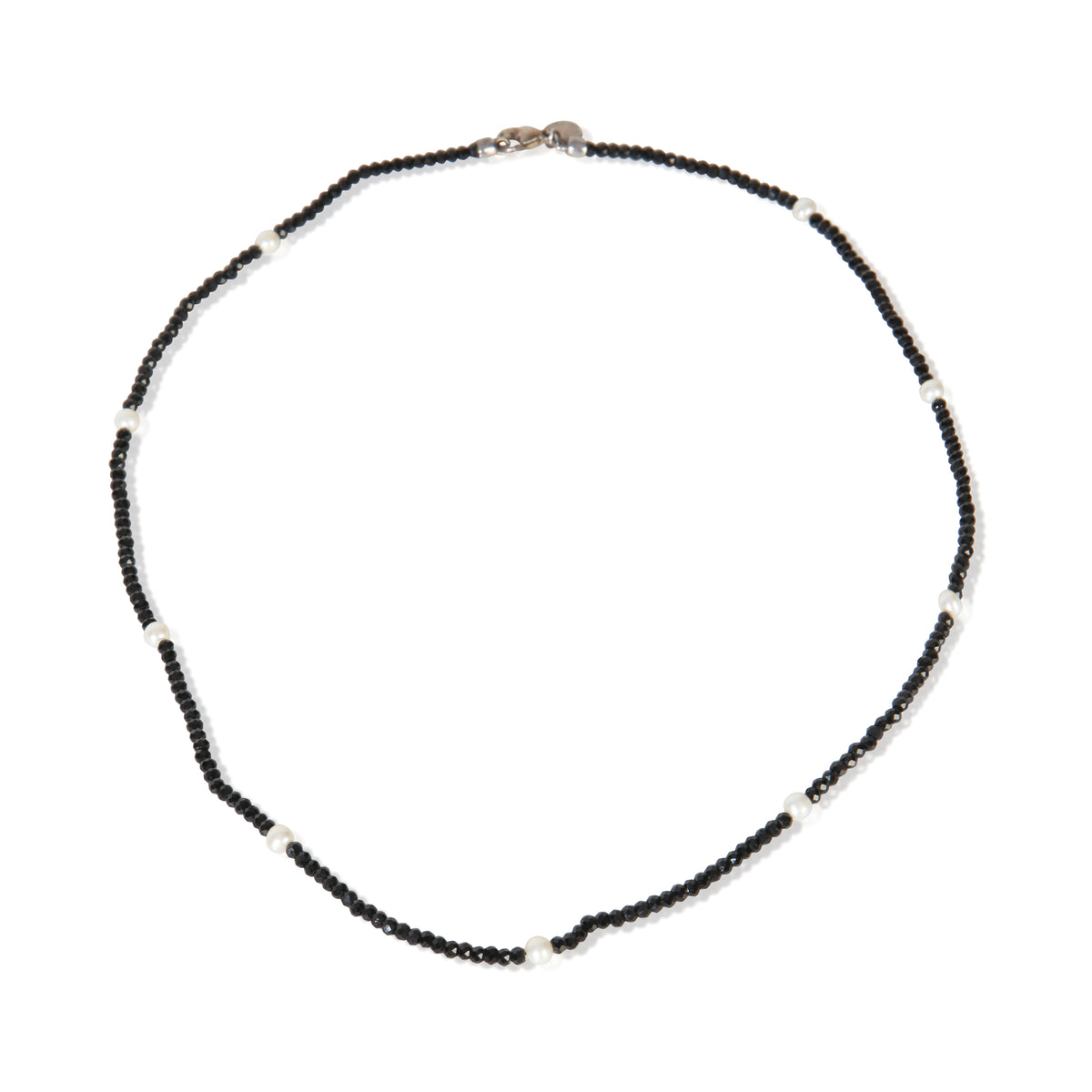 Tiffany & Co. Sterling Silver Spinel and Pearl Ziegfeld Necklace 3
