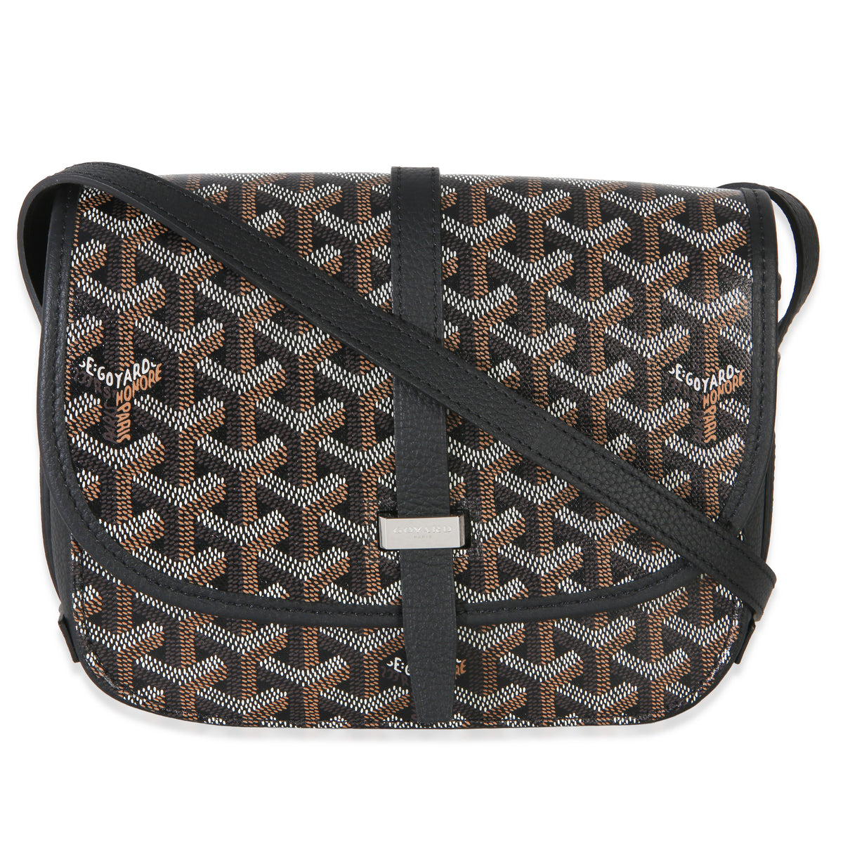 Goyard Black ine Canvas Belvedere II PM Handbag id