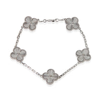 Van Cleef & Arpels White Gold  Vintage Alhambra Bracelet id