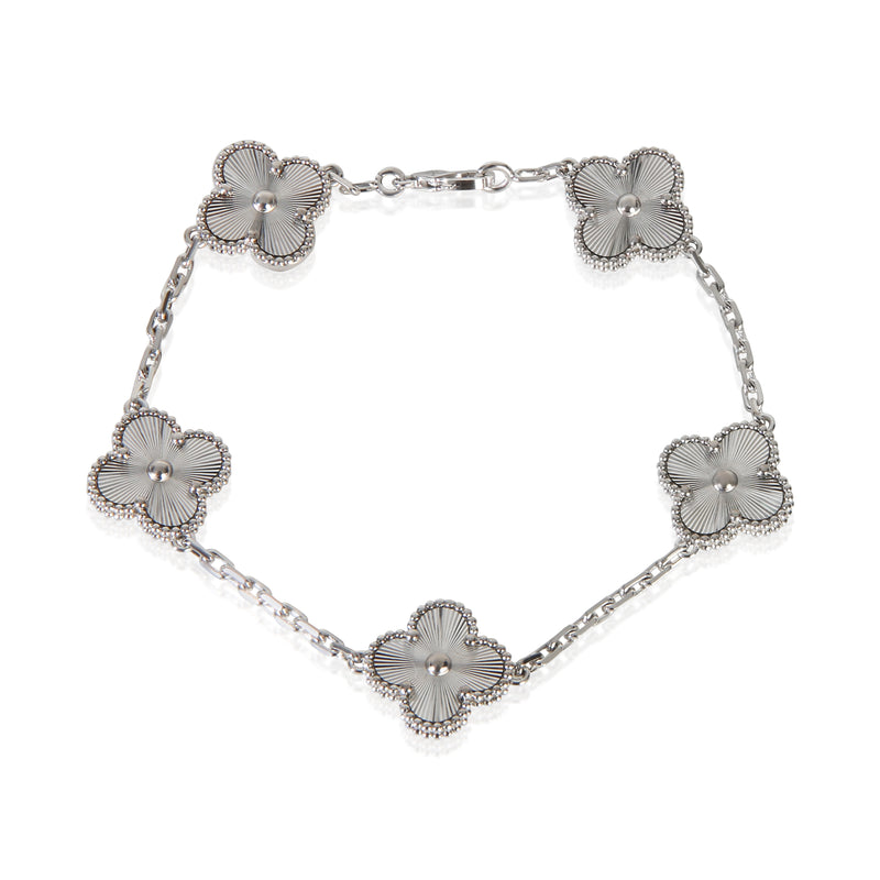 Van Cleef & Arpels White Gold  Vintage Alhambra Bracelet id