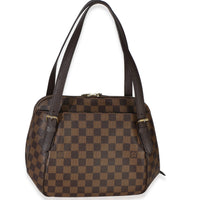 Louis Vuitton Damier Ebene Canvas Belem MM Handbag 4
