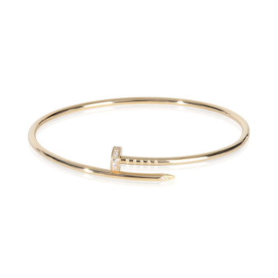 Cartier Yellow Gold Diamond Small Model Juste Un Clou Bracelet id