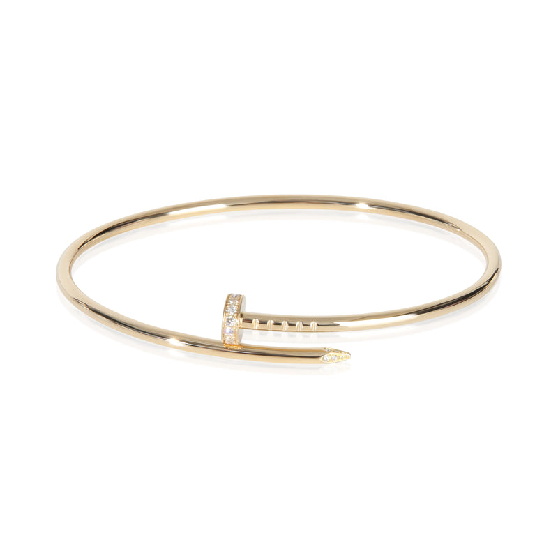 Cartier Yellow Gold Diamond Small Model Juste Un Clou Bracelet id