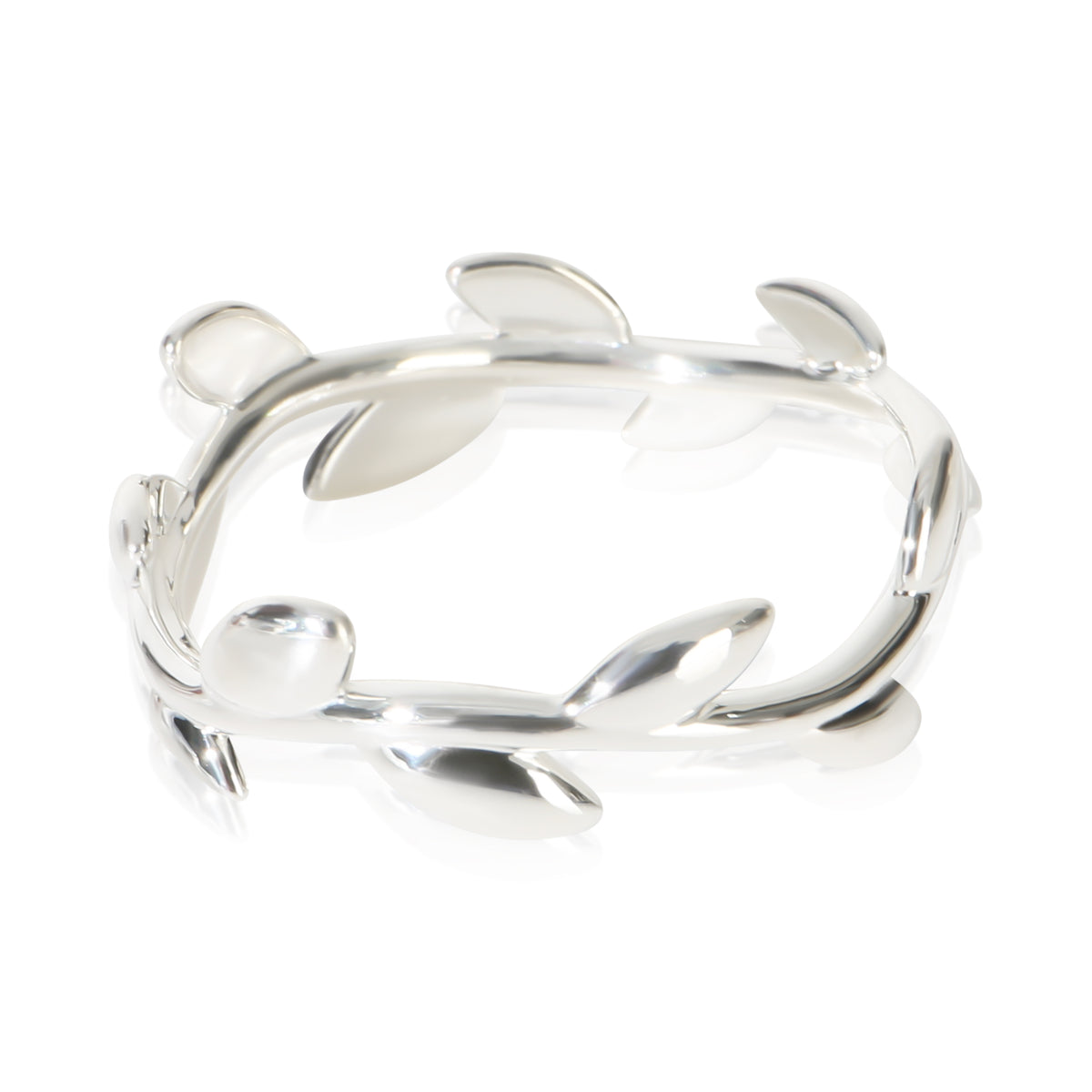 Tiffany & Co. Sterling Silver  Paloma Picasso Olive Leaf Ring fv
