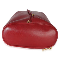 Gucci Red Piuma Lux Energy Medium Re(Belle) Bucket Backpack Handbag 5