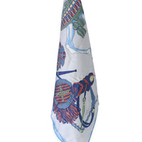 Hermès Bleu Ciel Silk Le Timbalier Scarf 90 2