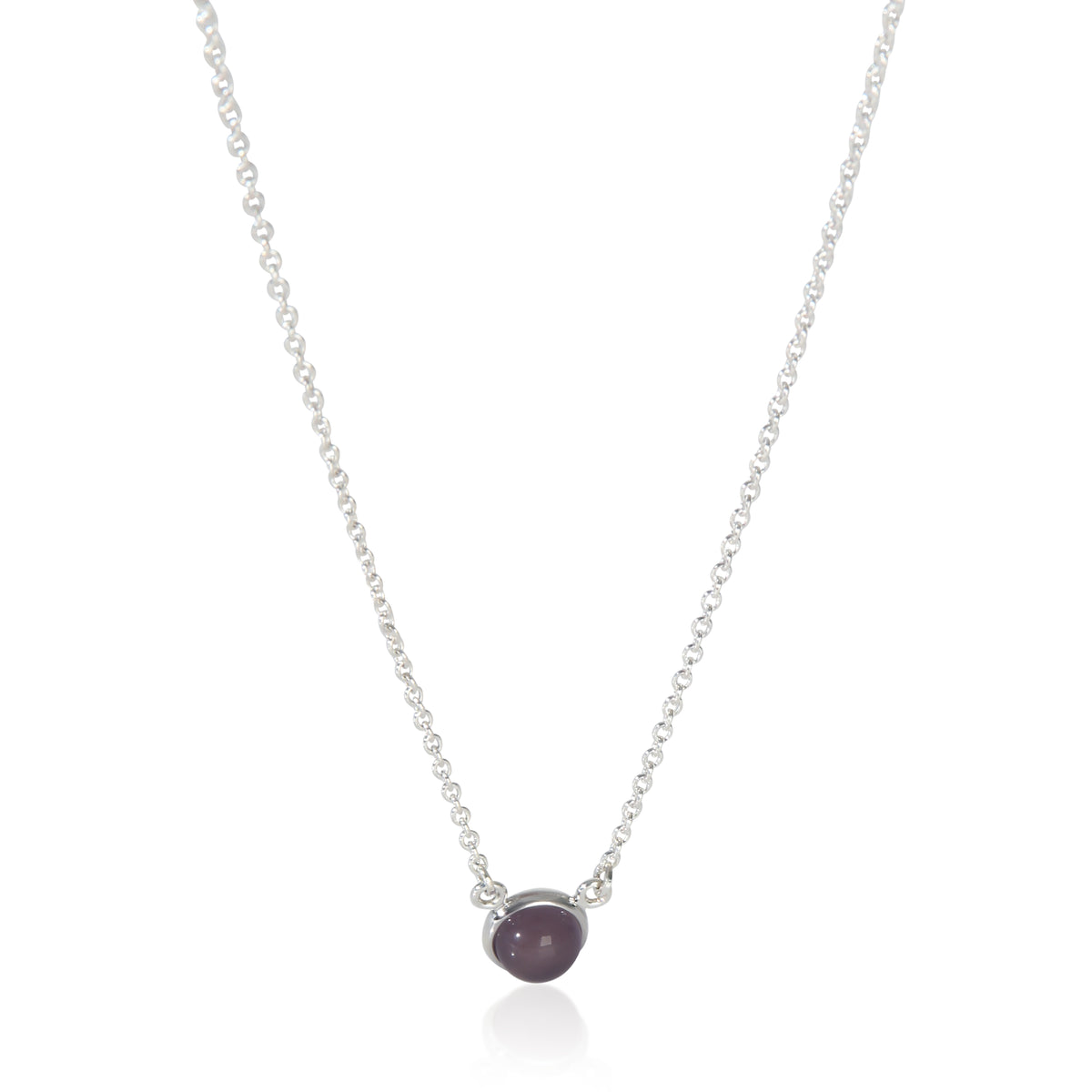 Tiffany & Co. Sterling Silver Chalcedony Elsa Peretti Color By The Yard Pendant fv