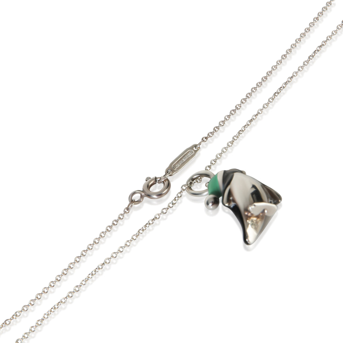 Tiffany & Co. Sterling Silver  Enamel Penguin Pendant 2