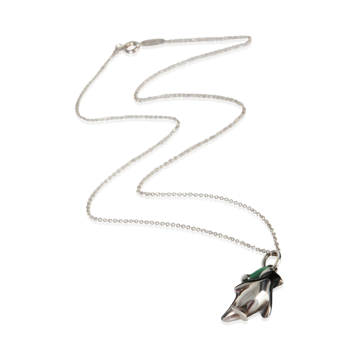 Tiffany & Co. Sterling Silver  Enamel Penguin Pendant 3