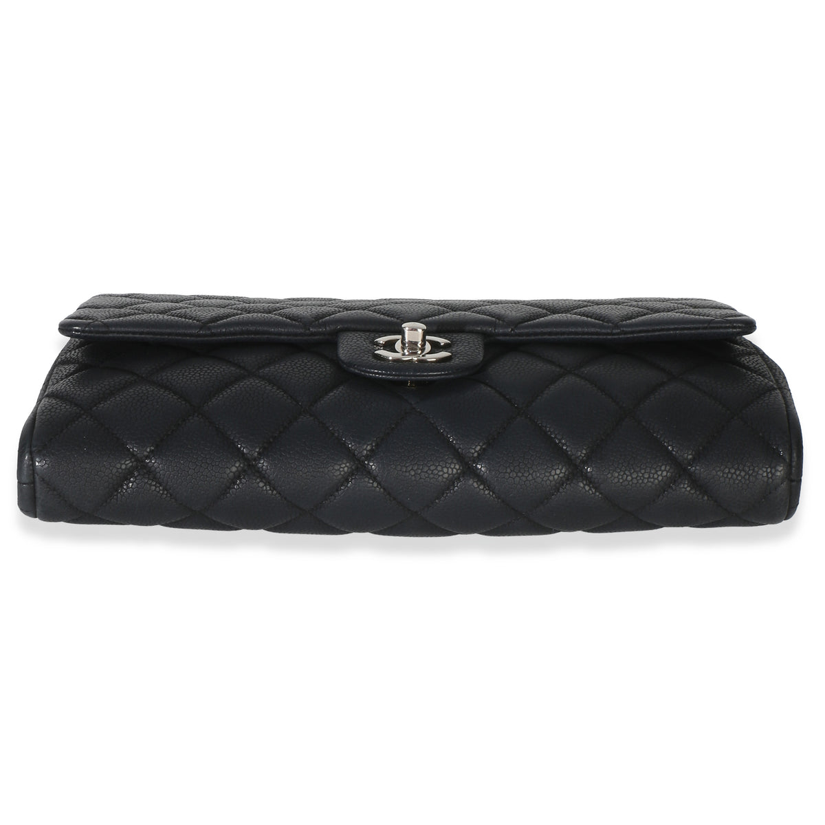 Chanel Black Quilted Caviar Clutch On Chain Handbag 5
