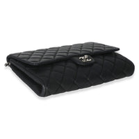 Chanel Black Quilted Caviar Clutch On Chain Handbag 7