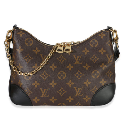 Louis Vuitton Black Monogram Canvas Boulogne NM Handbag fv