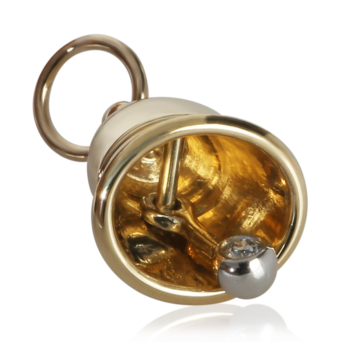 Tiffany & Co. Yellow Gold Diamond Bell Charm 3