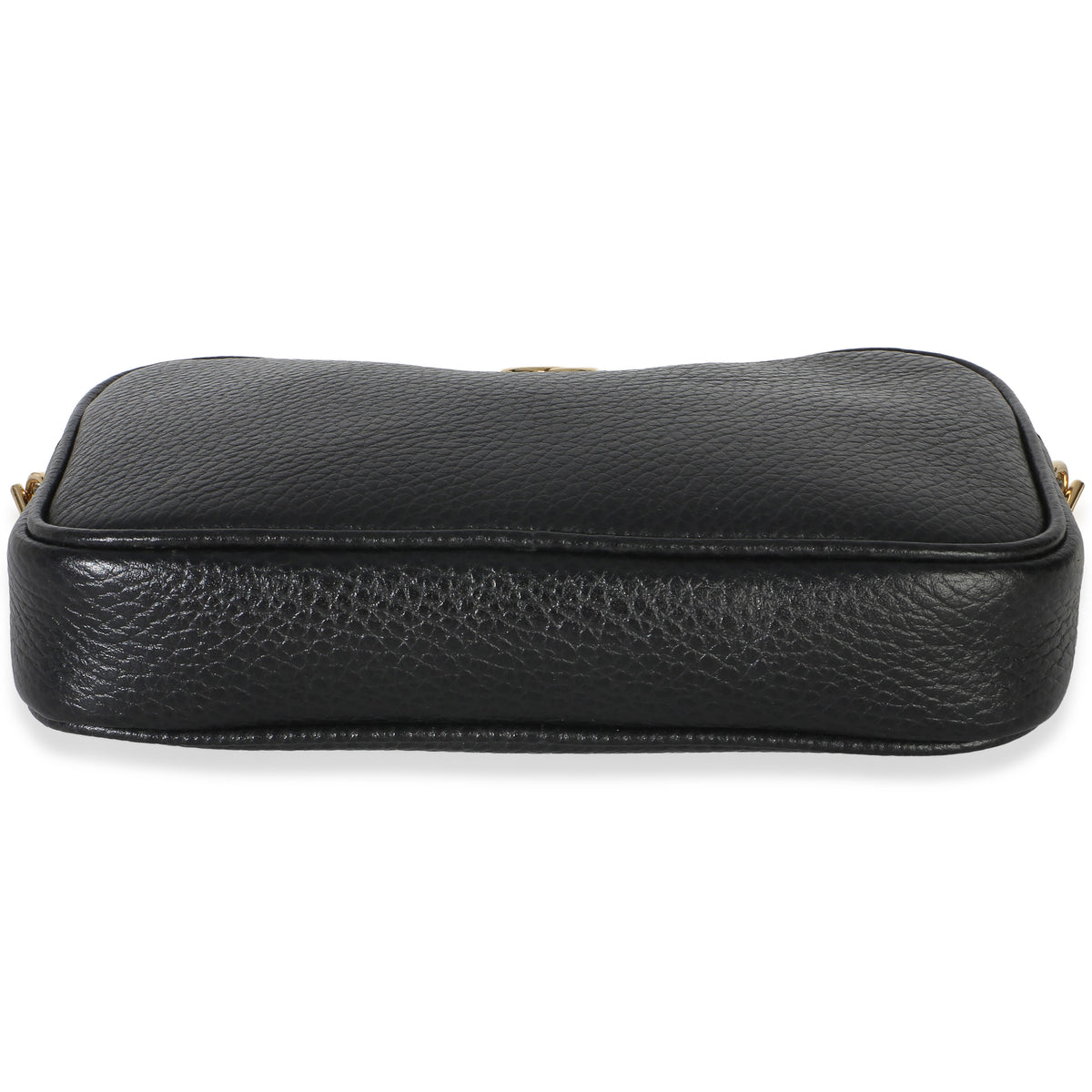 Gucci Black Dollar Calfskin Super Mini GG Marmont Chain Shoulder Bag Handbag 5