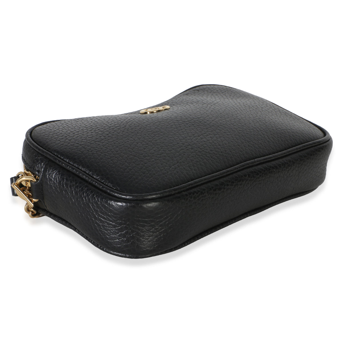 Gucci Black Dollar Calfskin Super Mini GG Marmont Chain Shoulder Bag Handbag 7