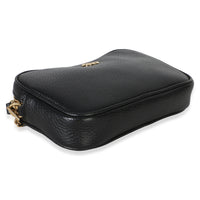 Gucci Black Dollar Calfskin Super Mini GG Marmont Chain Shoulder Bag Handbag 7