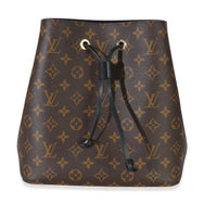 Louis Vuitton Black Monogram Canvas Neonoe MM Handbag fv