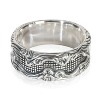 David Yurman Sterling Silver  Waves Band 3