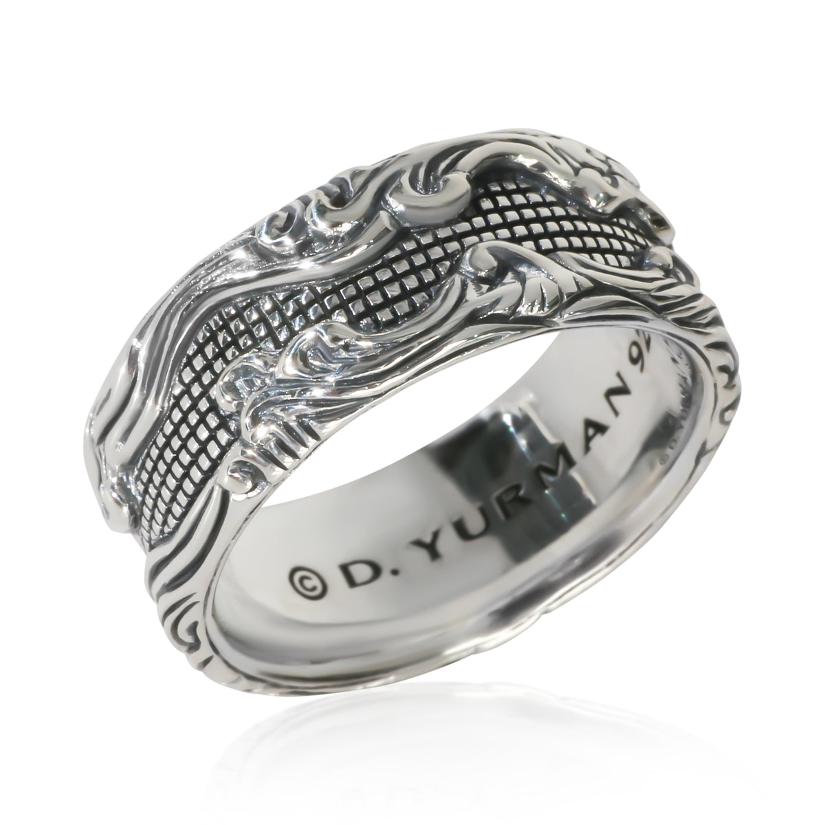 David Yurman Sterling Silver  Waves Band 4