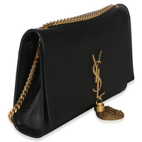 Saint Laurent Black Grain De Poudre Medium Kate Tassel Handbag 3