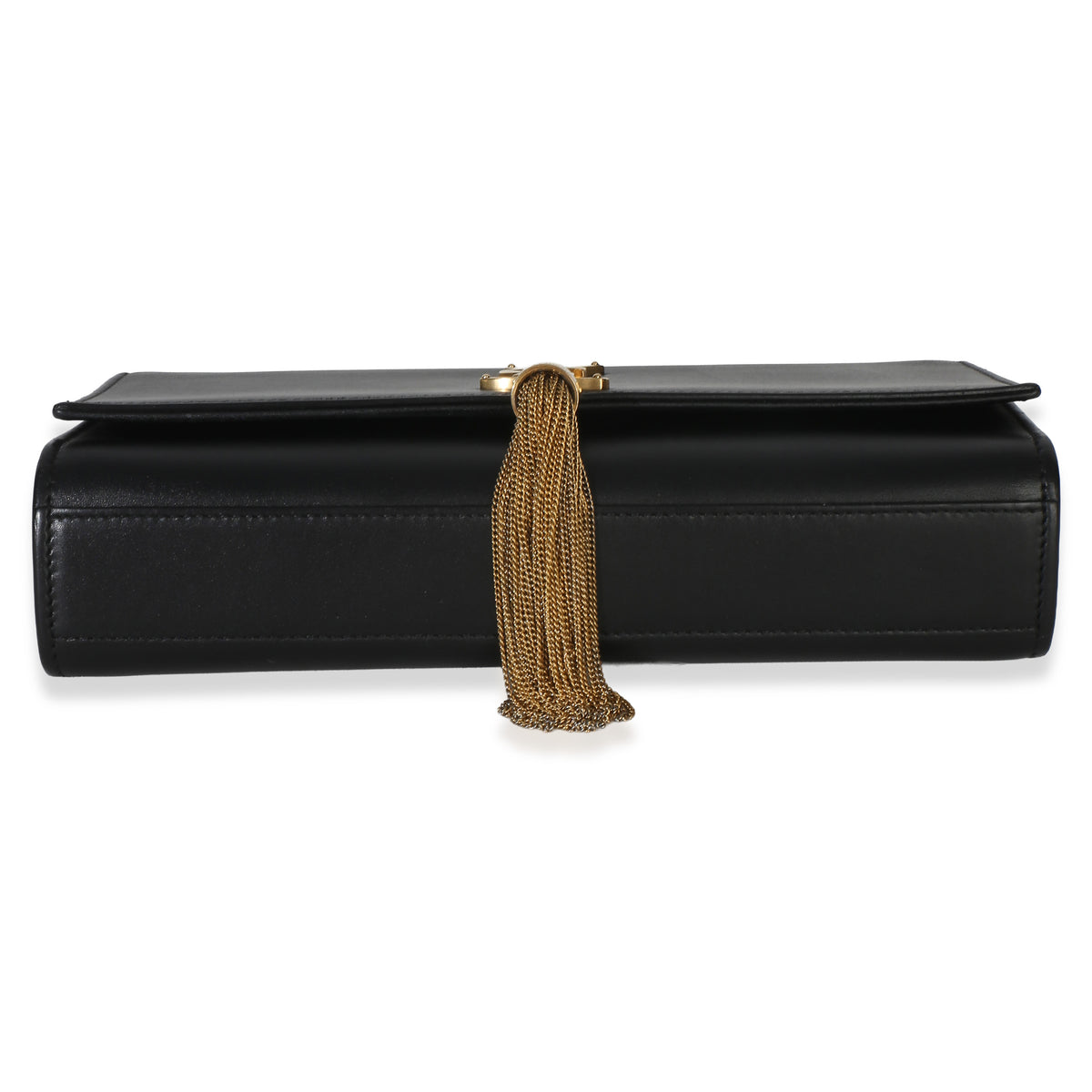 Saint Laurent Black Grain De Poudre Medium Kate Tassel Handbag 5