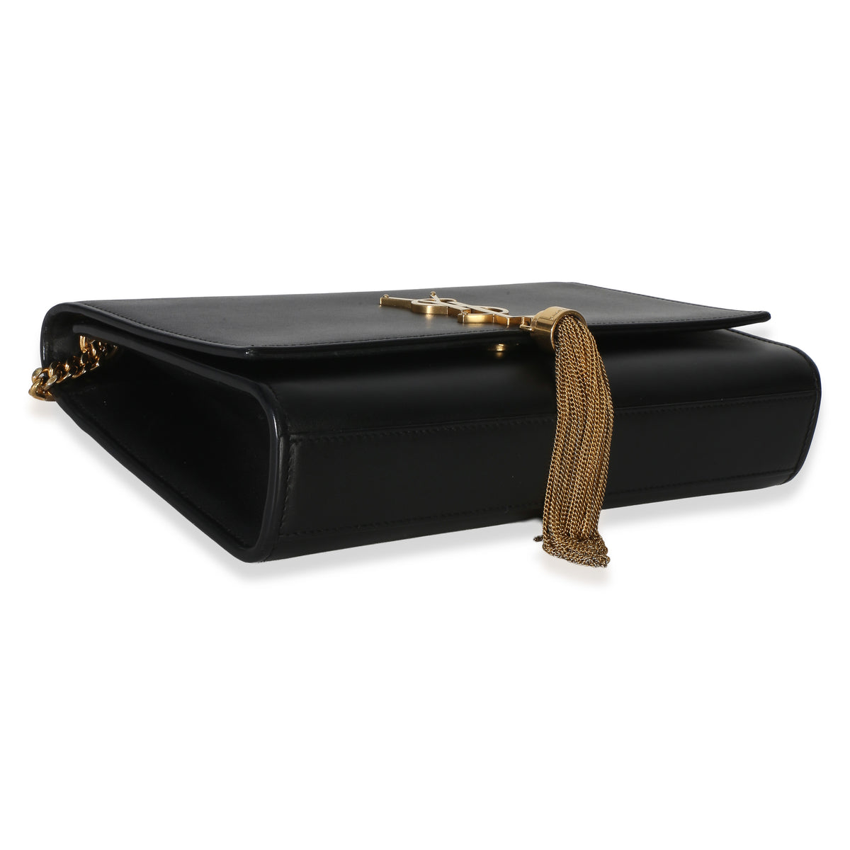 Saint Laurent Black Grain De Poudre Medium Kate Tassel Handbag 7