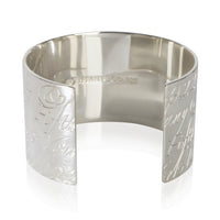 Tiffany & Co. Sterling Silver  Wide Notes Cuff Bracelet 3