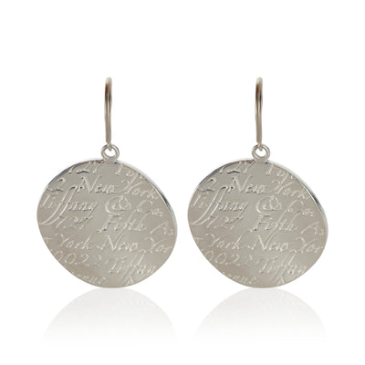 Tiffany & Co. Sterling Silver  Notes Earrings fv