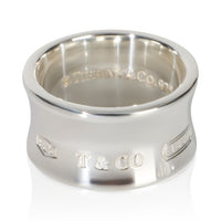 Tiffany & Co. Sterling Silver  Wide 1837 Ring fv