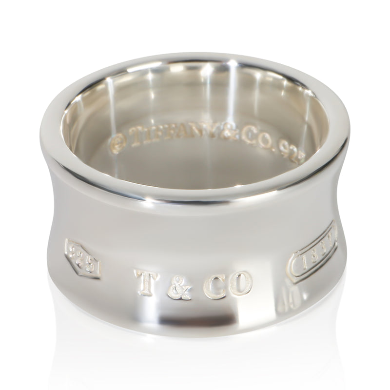 Tiffany & Co. Sterling Silver  Wide 1837 Ring fv