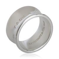 Tiffany & Co. Sterling Silver  Wide 1837 Ring 4