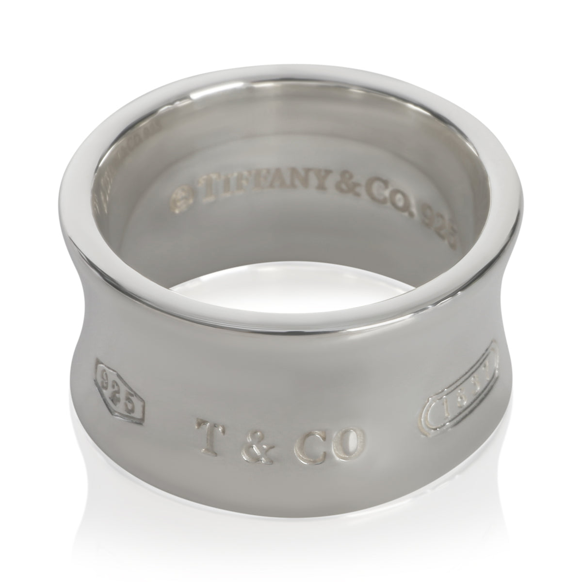 Tiffany & Co. Sterling Silver  Wide 1837 Ring 2