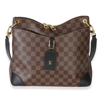 Louis Vuitton Black Damier Ebene Canvas Odeon MM Handbag fv