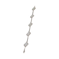 Van Cleef & Arpels White Gold Mother Of Pearl Vintage Alhambra Bracelet 5