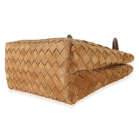 Bottega Veneta Amber Suede Intrecciato Small Andiamo Handbag 6