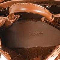 Bottega Veneta Amber Suede Intrecciato Small Andiamo Handbag 8